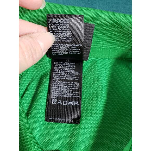 The North Face Polo Shirt Size Extra Large Mens Green Cotton Golf Logo Casual - Picture 5 of 9
